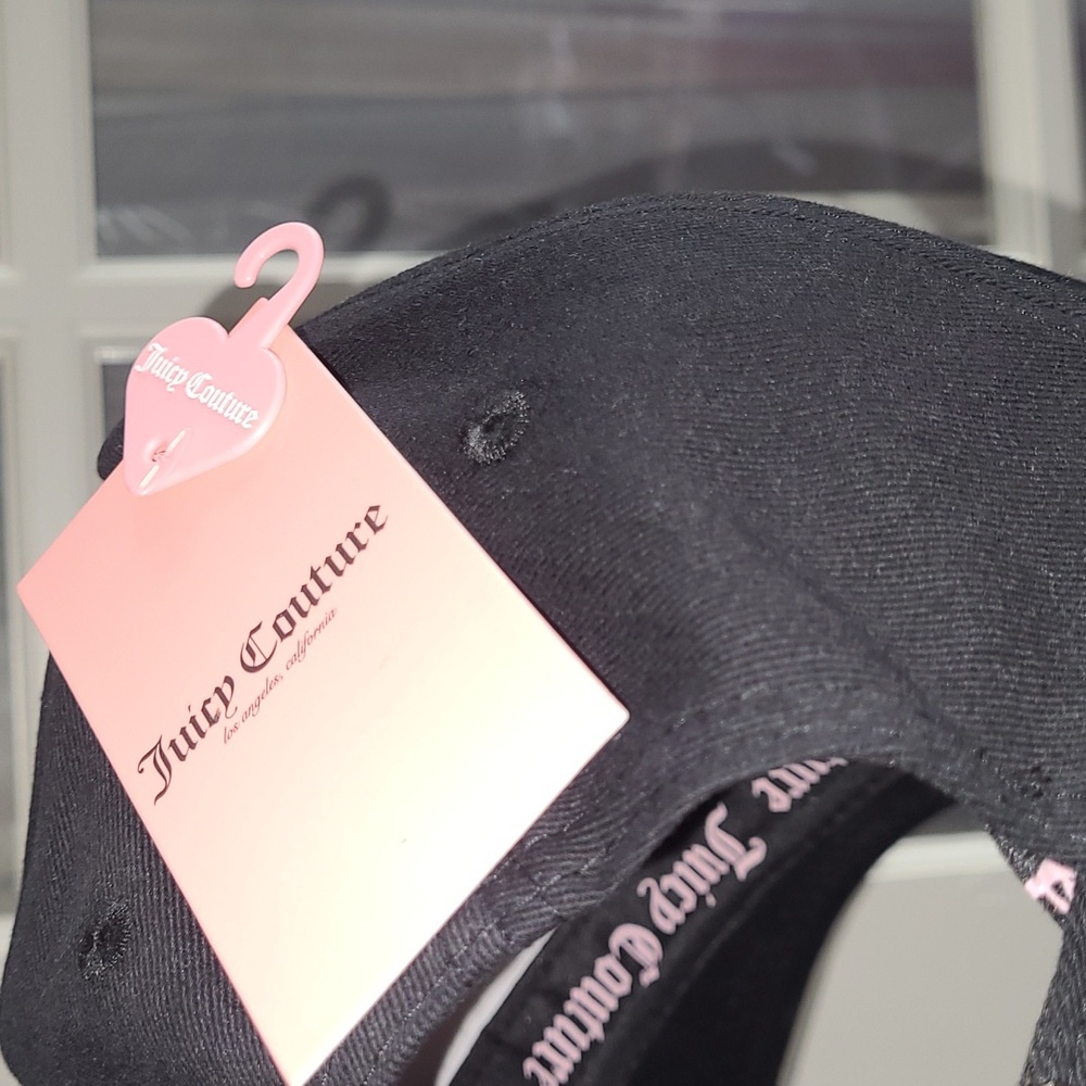 NWT Juicy Couture Black Cap with Embellishments - Picture 6 of 9
